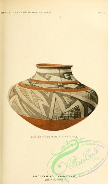 crockery-00107 - 013-Large Vase, Polychrome ware