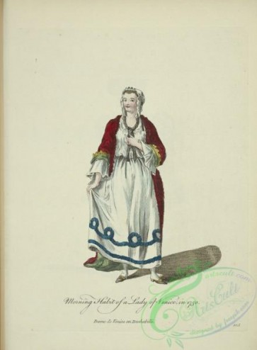 fashion-00869 - 108-Morning habit of a lady of Venice in 1750, Dame de Venise en deshabille