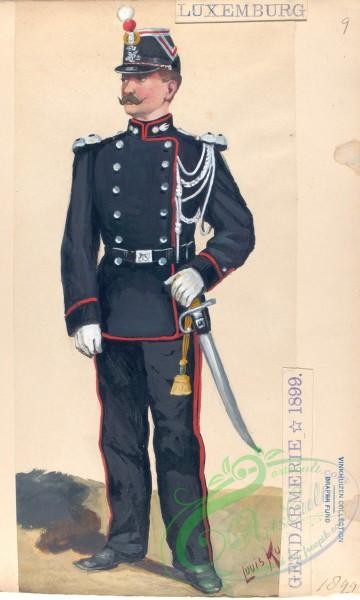 military_fashion-00141 - 103218-Luxembourg, 1891-1900-Luxembourg - Gendarmerie, 1899