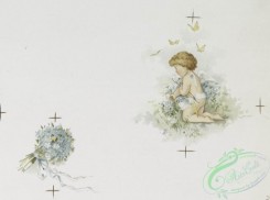 angels-00009 - 1198-Valentines depicting cupid, bows, arrows, flowers, butterflies, ribbon, a woman, a cobweb, a window and a heart.100743 [1610x1195]