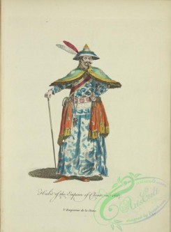fashion-00802 - 041-Habit of the emperor of China, in 1667, L'empereur de la Chine