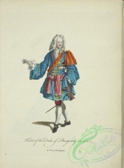 fashion-00894 - 136-Habit of the Duke of Burgundy in 1700, Le Duc de Bourgogne
