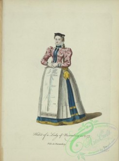 fashion-00940 - 182-Habit of a lady or Nuremberg in 1577, Fille de Nuremberg