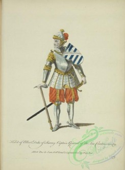 fashion-00947 - 189-Habit of Albert Duke of Saxony captain general of the Low Countries in 1489, Albert Duc de Saxe govur, lieutt ,, capitaine genl, des Pays Bas