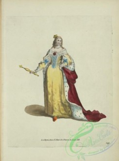 fashion-01156 - 407-Queen Anne of Austria, wife of Louis XIII, La Reyne Anne d'Autriche Femme de Louis XIII