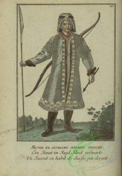 fashion-01701 - 080-Tatarskie narody-Iakut v okhoch'em plat'e speredi,Additional Tatar peoples, Iakut in hunting dress, front