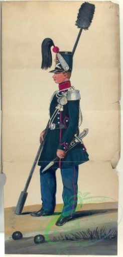 military_fashion-00178 - 103469-Luxembourg, 1832-1847-Luxemburgische artillerie, (.) 1846
