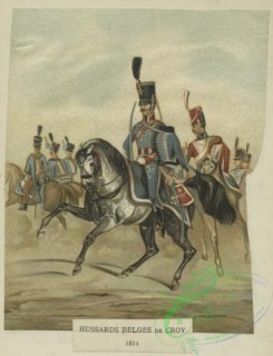 military_fashion-01152 - 106604-Belgium, 1790-1829-Hussards belges de Croy, 1814