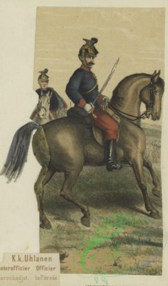 military_fashion-02809 - 104740-Austria, 1867-1895-K.k. Uhlanen - Unterofficier (Marschadjst.), Officier (in Parade)