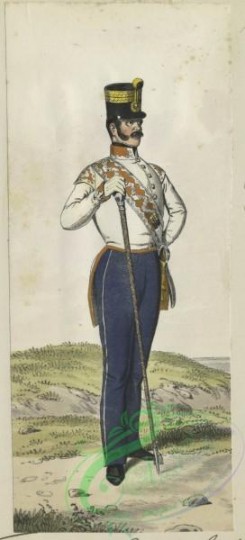 military_fashion-02891 - 104830-Austria, 1848-K.K Osterreich Armee, Tambour Major Lin( ) Infanterie 1848