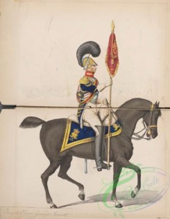 military_fashion-04765 - 113225-Great Britain, 1828, horse rider, officer, royal horse guards cornet