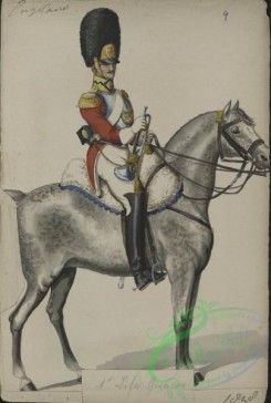 military_fashion-05261 - 200884-Great Britain, 1828, horse rider, officer, gray color horse, life guards