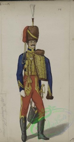 military_fashion-05266 - 200889-Great Britain, 1828, royal hussars, officer