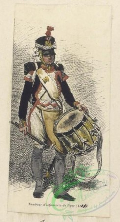 military_fashion-07827 - 101500-Netherlands, 1810-Nederlande). France. 126. Infanterie ligne. Tambour d'infanterie de ligne