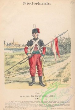 military_fashion-07989 - 102891-Netherlands, 1787-Ulan vom van der Borch'schen Corps. 1787