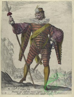 military_fashion-08107 - 103714-Netherlands, 1587-1599-Munus ego absetis Ducis expleo, et alter ab illo fure Locum teneo, iure capesso vicem