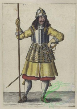 military_fashion-08129 - 103805-Netherlands, 1650-1690-Vereenigde Provincien der Nederlanden. Guardes van Een G. M. (Pikeur) 1670