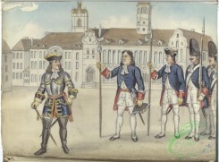 military_fashion-08225 - 200125-Netherlands, 1714-1748-General, Hauptman, Sergent, Grenadier, Fuseliere. 1718-1740
