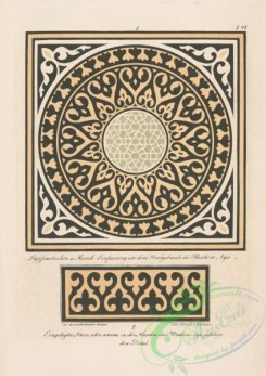 ornaments-00028 - 029-1. Luftfensterchen m Mosaik-Einfassung an dem Grabgebaude des Ibrahim Aga, 2. Eingelegter Sturr uber einem zu der Moschee des Ibrahim Aga gehoren de