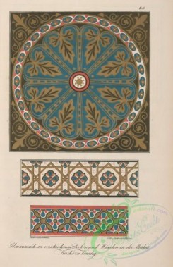 ornaments-00114 - 115-Glasmosaik an verschiedenen Decken und Wanden in der Markus-Kirche zu Venedig
