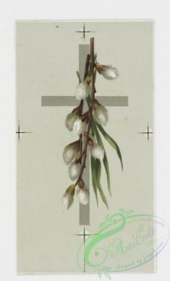 prang_cards_holidays-00058 - 0195-Easter cards depicting flowers on crosses, trees with birds 103935