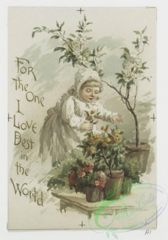 prang_cards_kids-00090 - 0640-Birthday, Easter and Valentine cards depicting children, flowers, plants, books and singing 107075