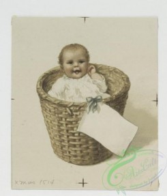 prang_cards_kids-00094 - 0668-Christmas cards depicting babies, women, flowers, a scale, the sun and decorative designs 107207