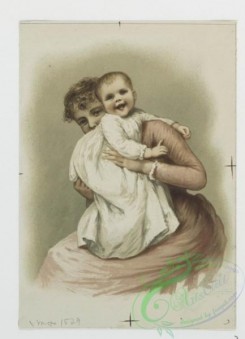 prang_cards_kids-00096 - 0668-Christmas cards depicting babies, women, flowers, a scale, the sun and decorative designs 107209