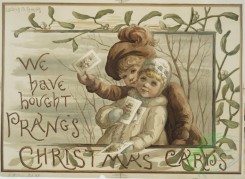 prang_cards_kids-00657 - 0748-We have bought Prang's Christmas cards, (Poster depicting children carrying Prang's cards) 107549