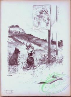 vintage_posters-00797 - 078-La Pieuse Erreur'', dessin original pour les ''Maitres de l'Affiche''